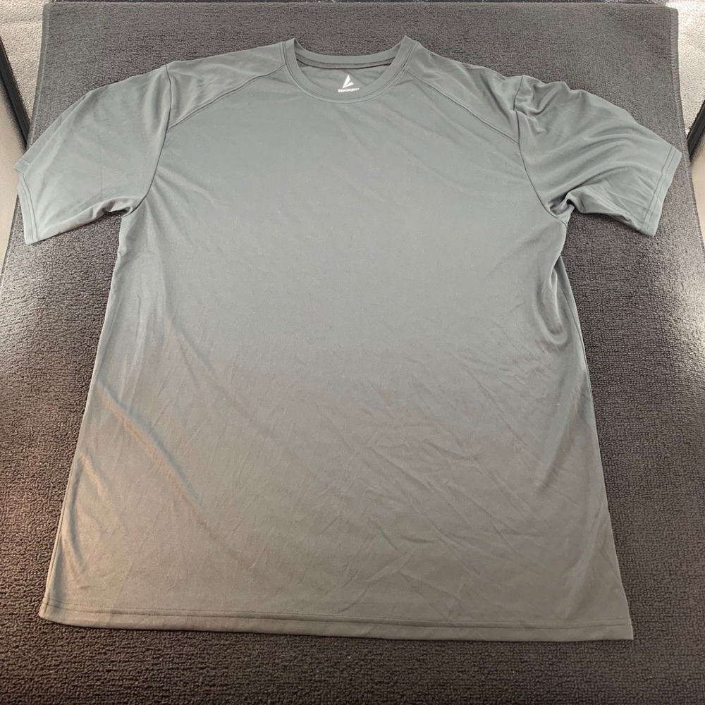 BSN SPORTS Mens‎ Gray Performance Athletic Short Sleeve T Shirt XL